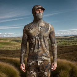 Sudadera táctica con capucha camuflaje transpirable para exterior