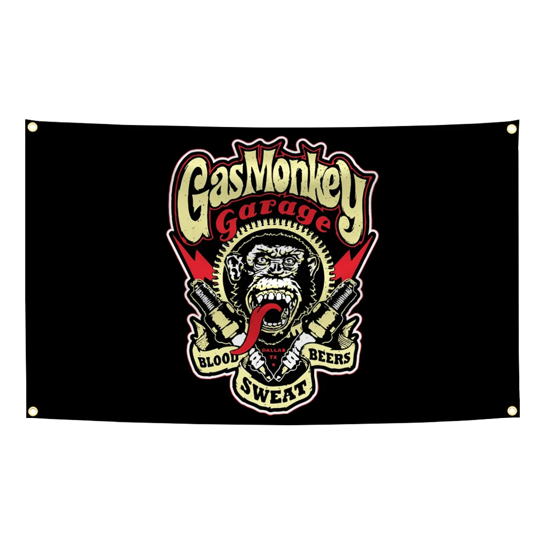 Bandera táctica poliéster impresión digital G-Gas M-Monkeys garaje - imagen 4