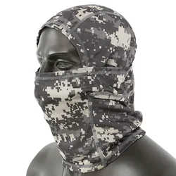 Pasamontañas táctico camuflaje facial completa, malla secado rápido