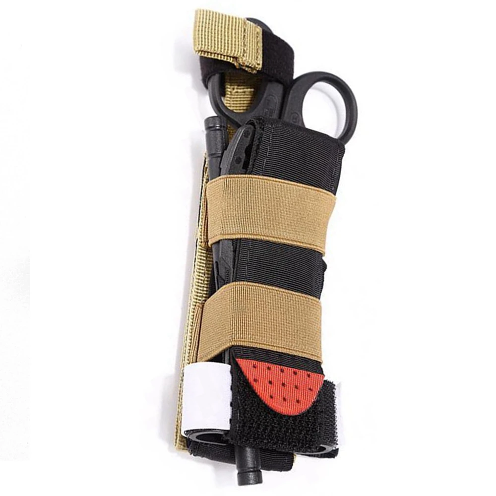 Soporte MOLLE para torniquete con bolsa médica y elástico tijeras - imagen 4