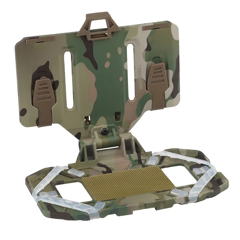 Chaleco táctico MOLLE con soporte teléfono y mapa Airsoft caza - imagen 2