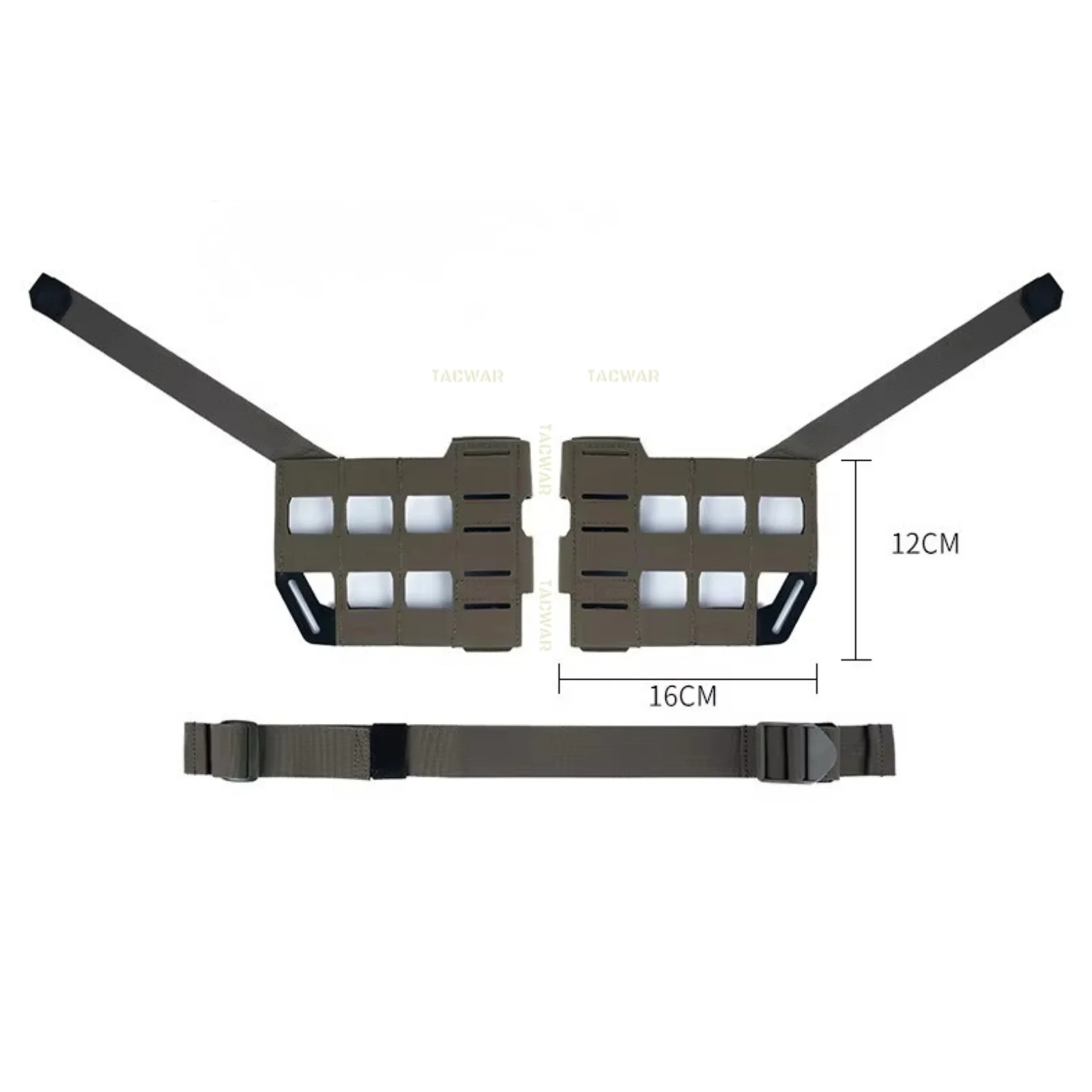 Adaptador liberación rápida pechera táctica MOLLE para airsoft - imagen 2