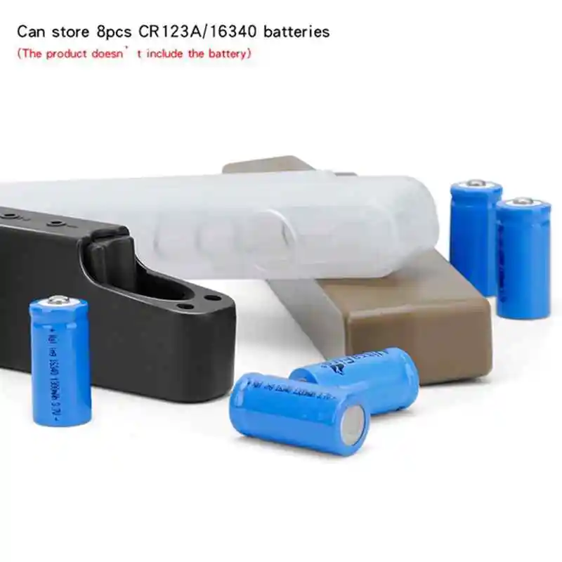 Funda estanca táctica para baterías CR123A y 16340 exterior antigolpes - imagen 3