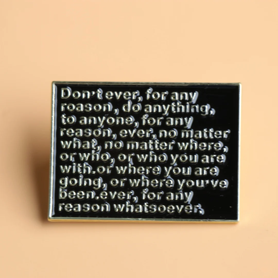 Pin esmaltado con frase de personalidad – broche de solapa - imagen 4
