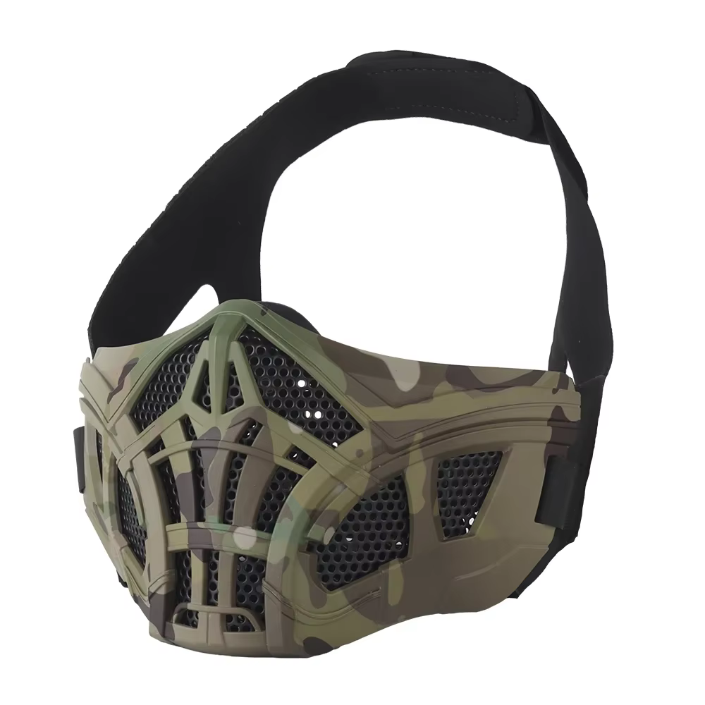 Máscara de Halloween transpirable en silicona para Airsoft y Cosplay - imagen 2