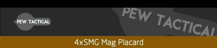 Placard para cargadores SMG en un chest rig
