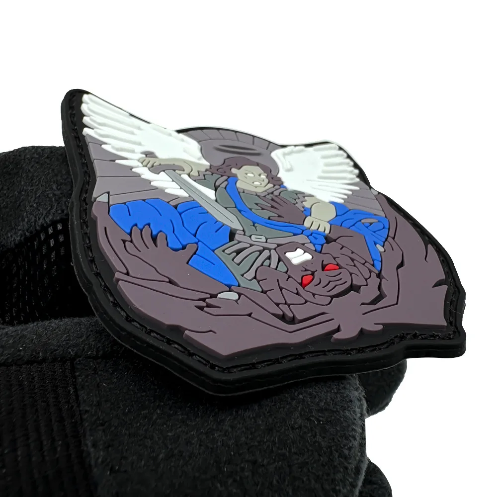 Parche táctico PVC velcro gancho y bucle alas de ángel - imagen 4