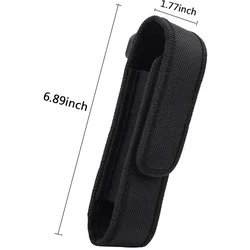 Funda táctica MOLLE para linterna LED, estuche portátil