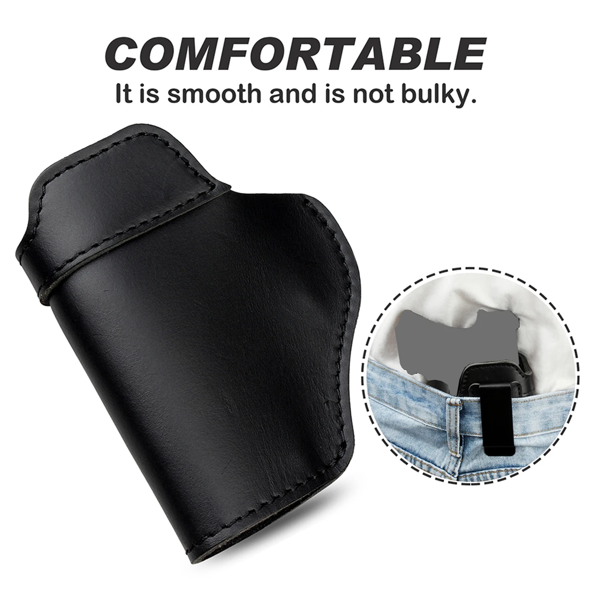 Funda IWB táctica de cuero para Glock portación oculta - imagen 3