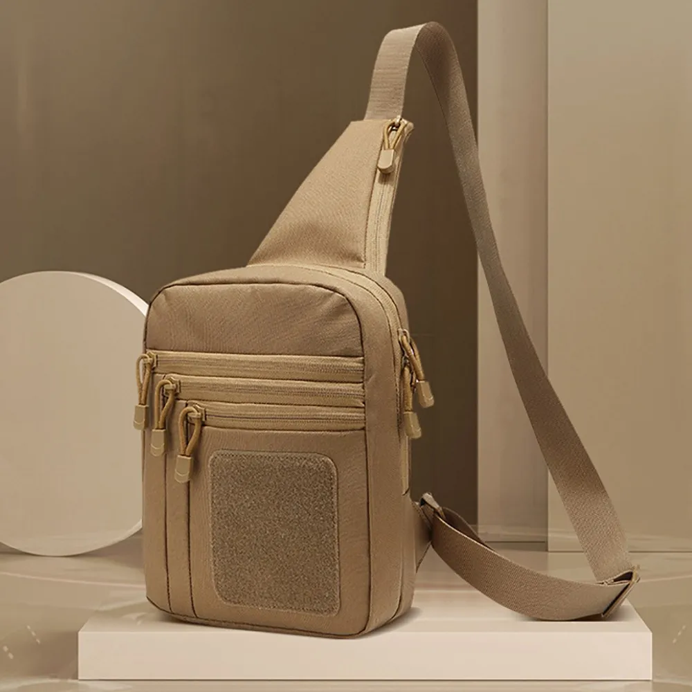 Bolsa táctica pecho MOLLE con funda para pistola – EDC caza - imagen 3