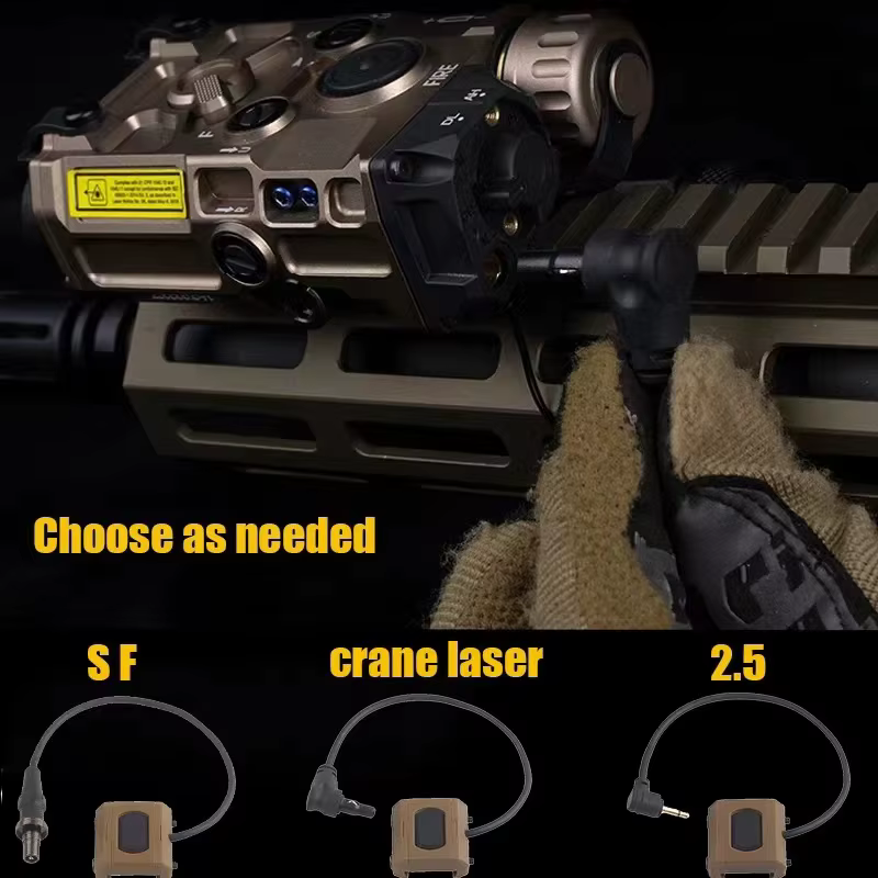 Accesorio táctico para control en configuraciones Airsoft
