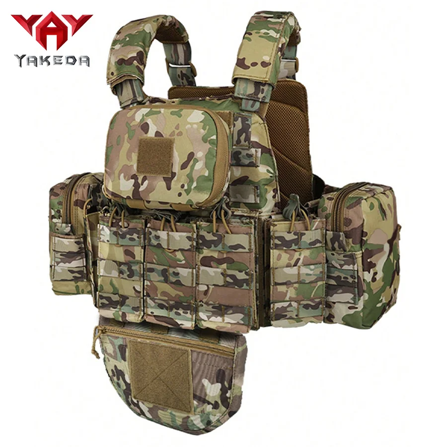 YAKEDA chaleco táctico impermeable desmontable con bolsa de equipo - imagen 5