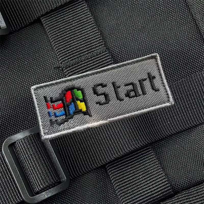 Parche táctico bordado nostálgico PC – Insignia morale con velcro - imagen 3