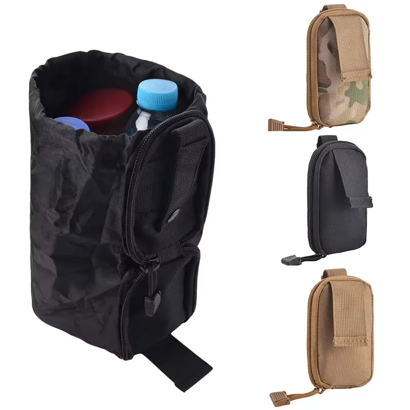 Bolsa táctica plegable MOLLE para caza, acampada y uso en cinturón - imagen 5
