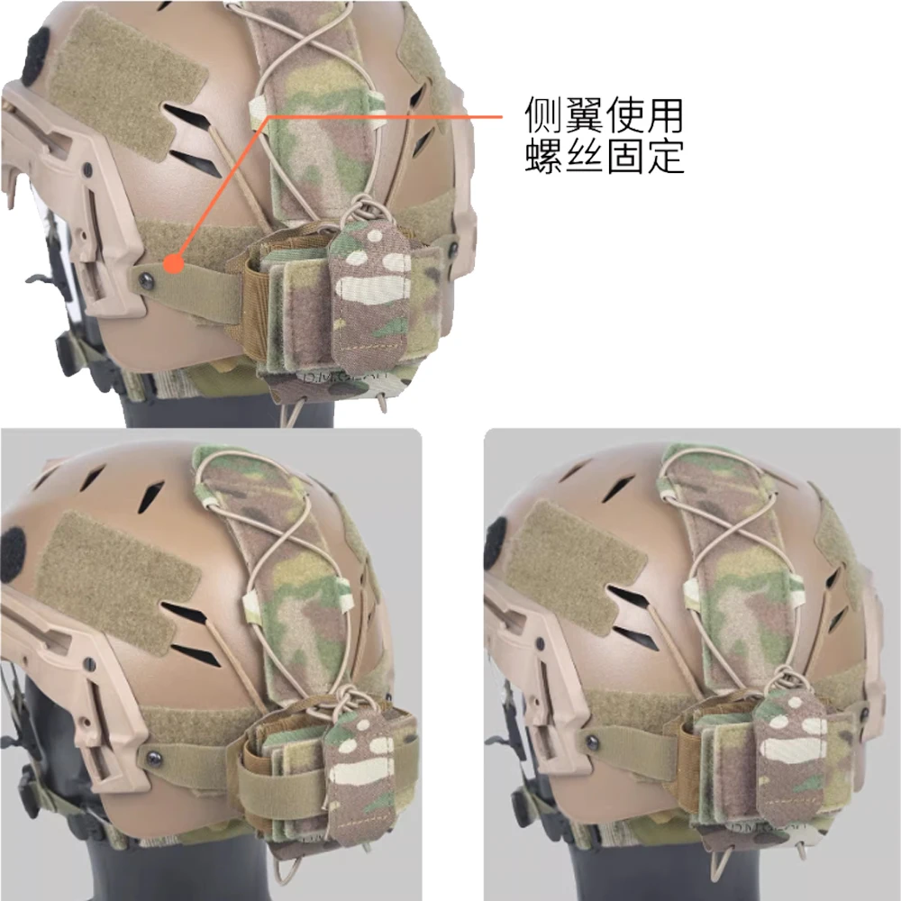 Bolsa táctica contrapeso casco Paintball – Sistema MOLLE - imagen 3
