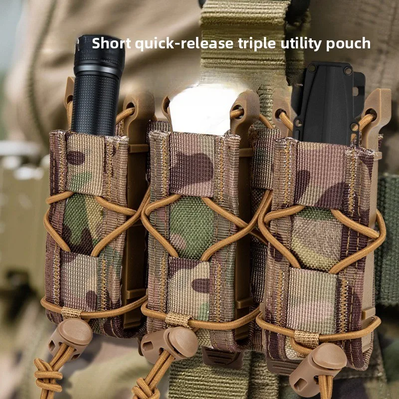 Portacargador MOLLE de 9mm con retención elástica y desenganche rápido - imagen 2