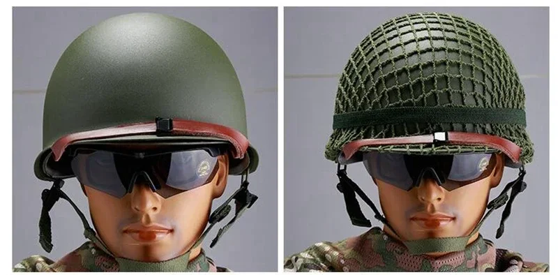 Casco con vista lateral para comprobar ajuste
