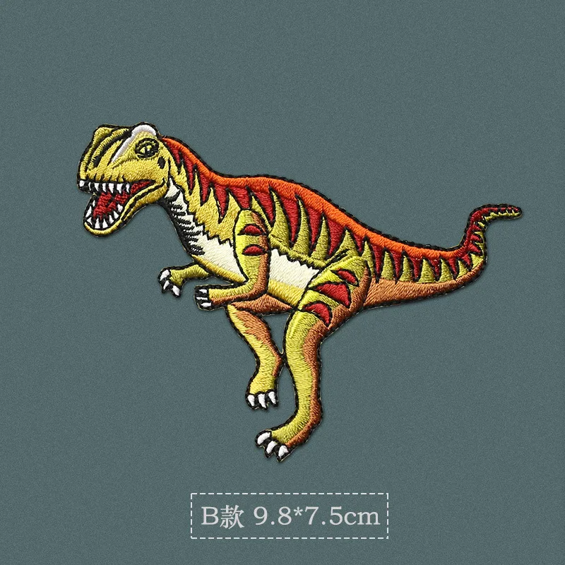 Parche termoadhesivo bordado dinosaurio para ropa – reparar y decorar - imagen 3