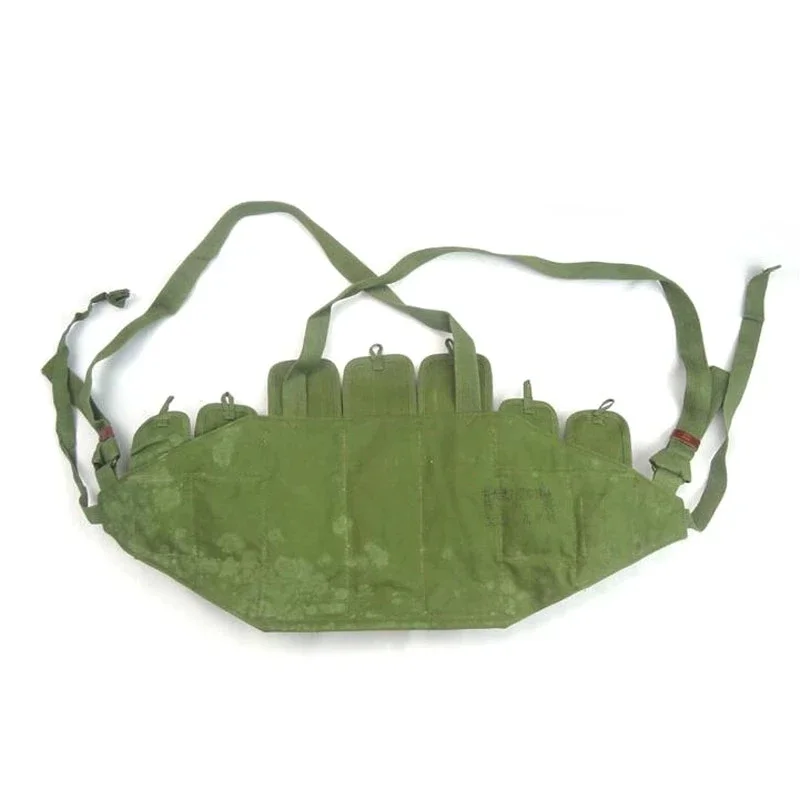 Bolsa rig de munición pecho lona táctica Ejército chino Vietnam - imagen 3