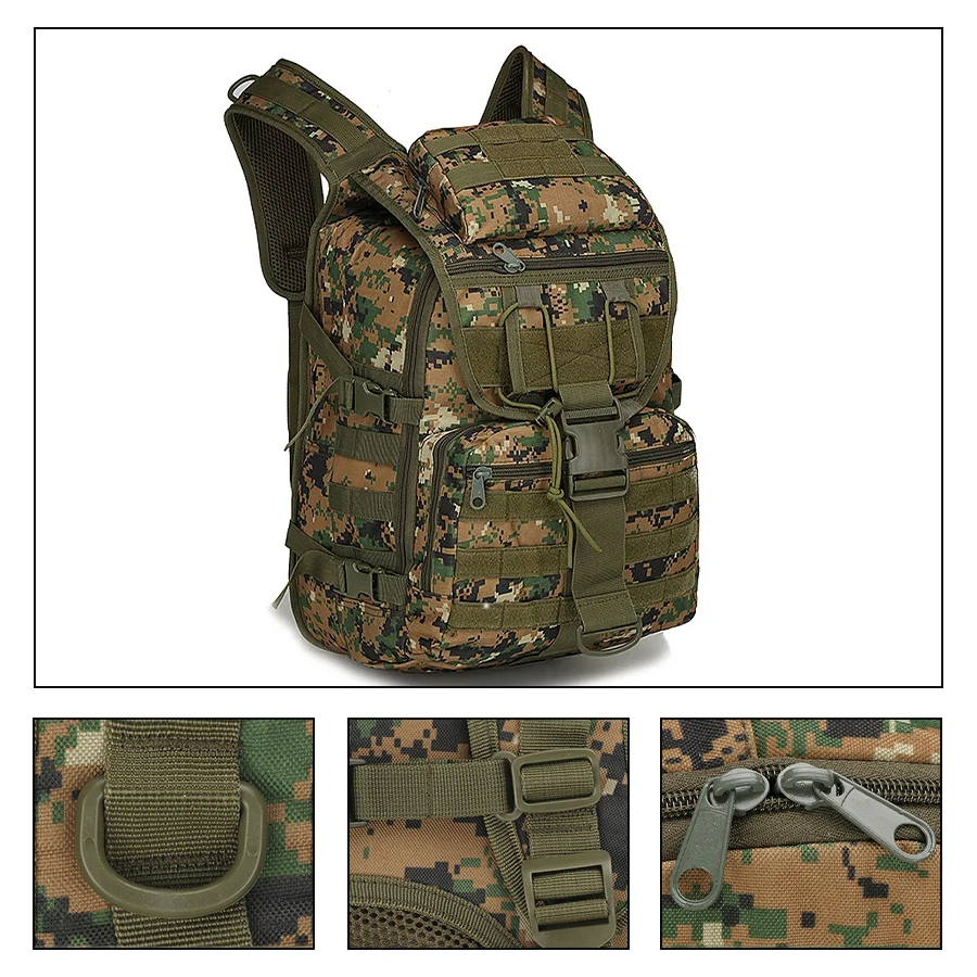 Mochila táctica resistente al desgarro y desgaste para senderismo - imagen 2