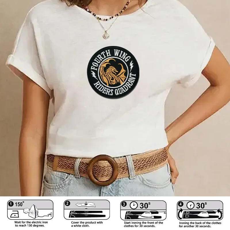 Parche táctico Fourth Wing Riders termoadhesivo para ropa y gorras - imagen 5