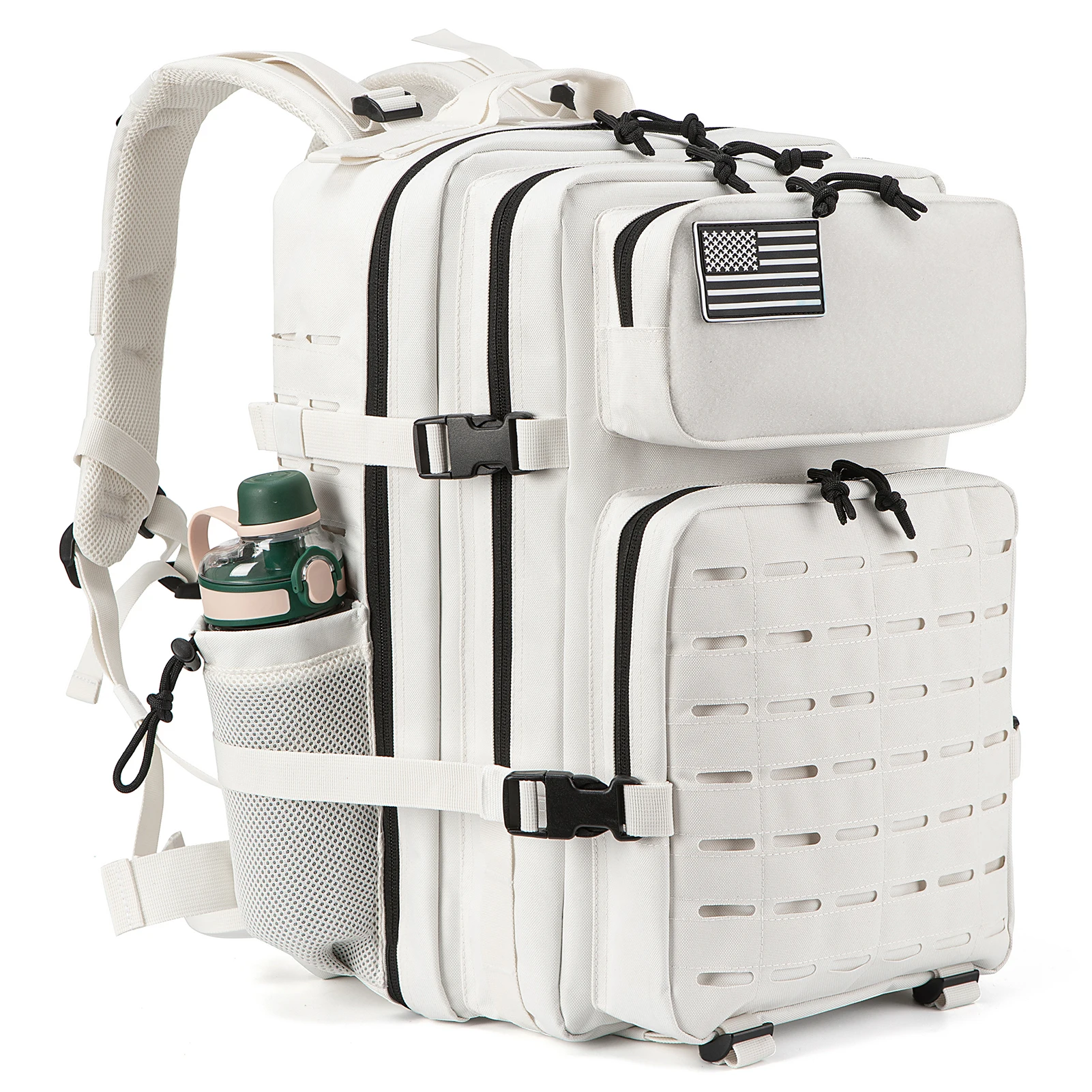Mochila táctica 25-45L con portabotellas para uso exterior unisex - imagen 2