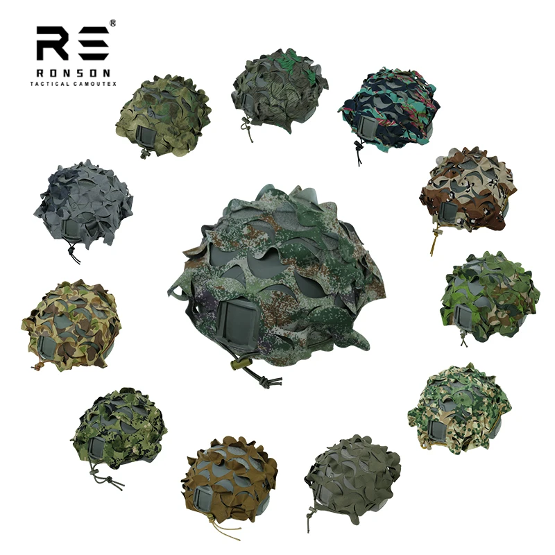 Cubrecascos táctico camuflaje 3D Flecktarn de ajuste rápido - imagen 5