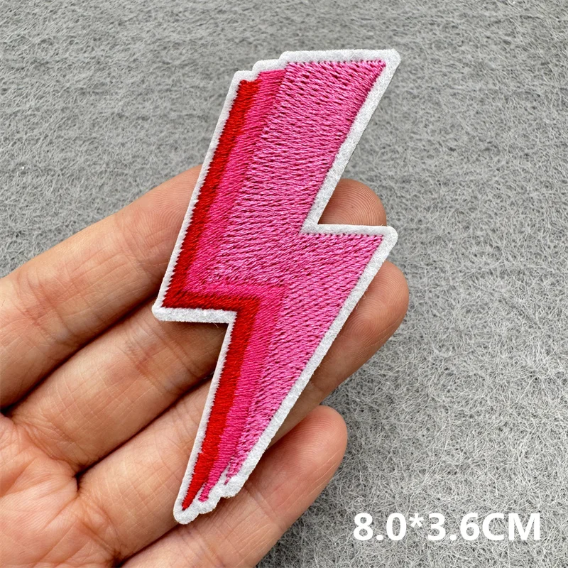 Parche táctico bordado corazón lazo rosa - imagen 3