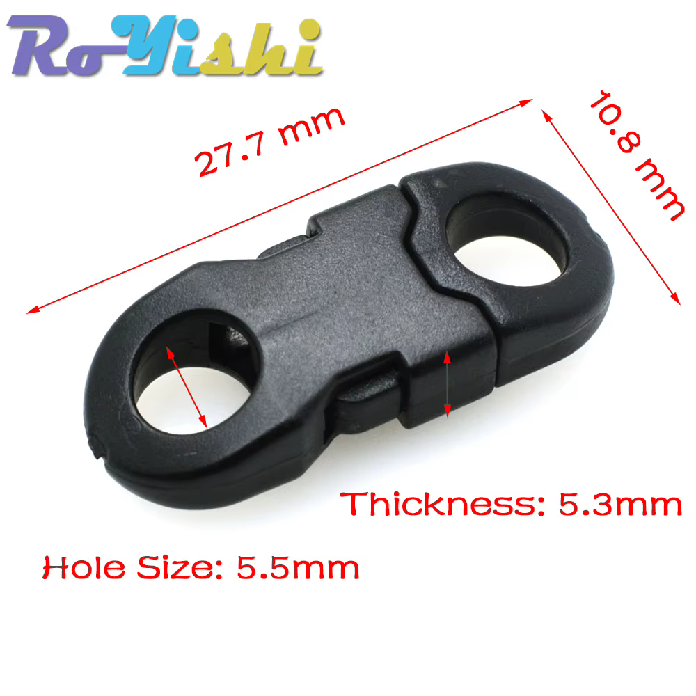 Hebilla plástica 5,5mm liberación lateral para paracord - imagen 2