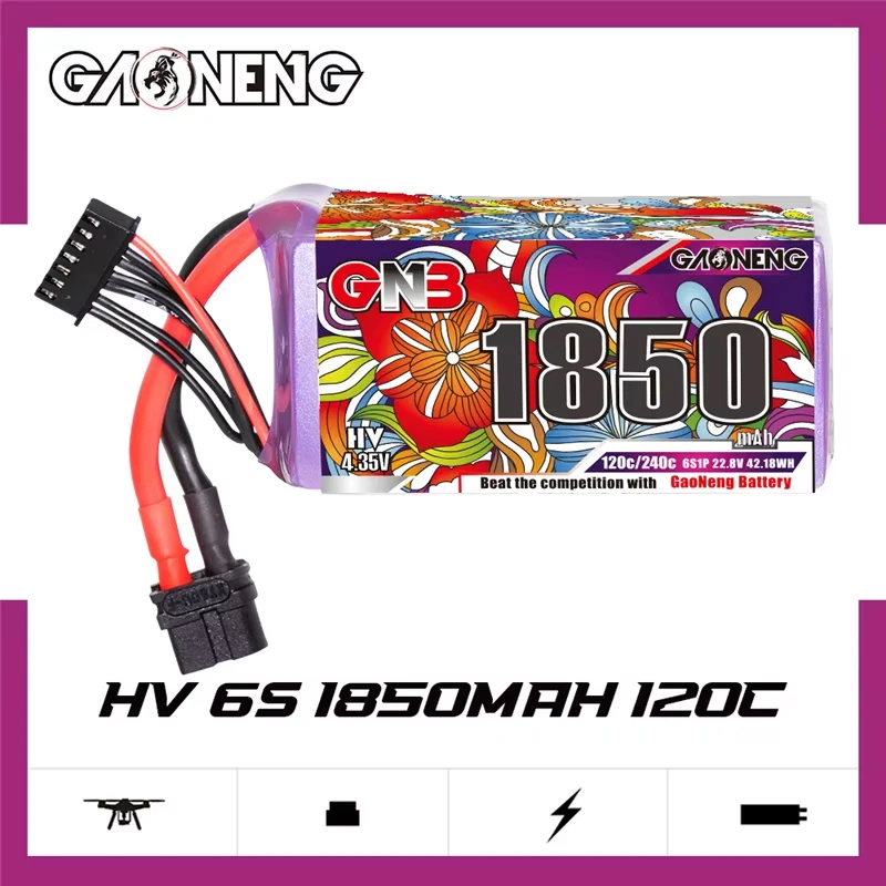 GNB Batería LiPo recargable para dron FPV, helicóptero y avión - imagen 2