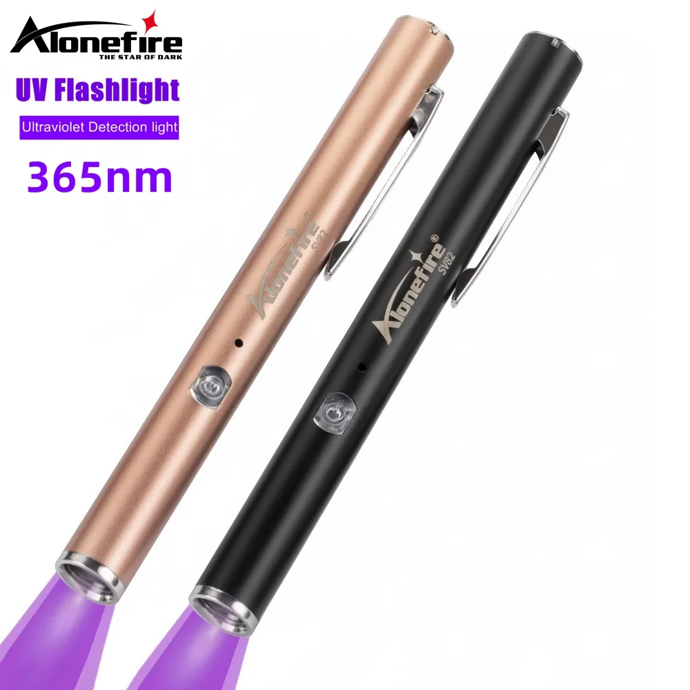 Linterna UV luz negra recargable USB para tinta invisible y manchas - imagen 3