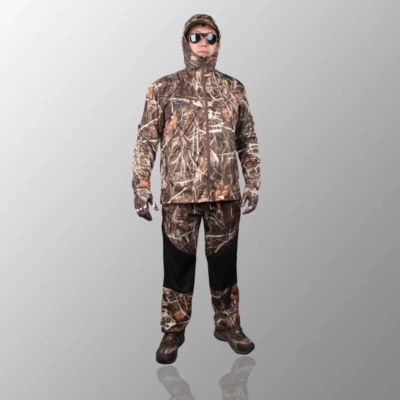 Traje de caza transpirable secado rápido – Camuflaje hombre primavera otoño