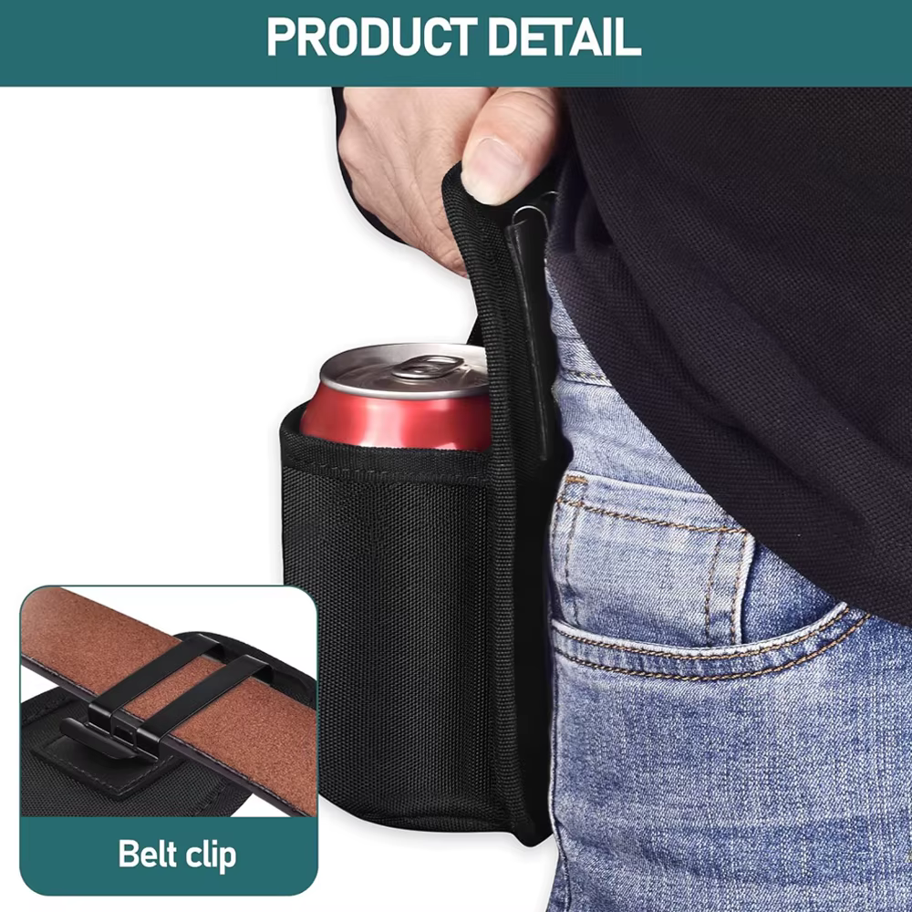 Funda porta bebidas táctica MOLLE ripstop para cinturón y latas - imagen 2