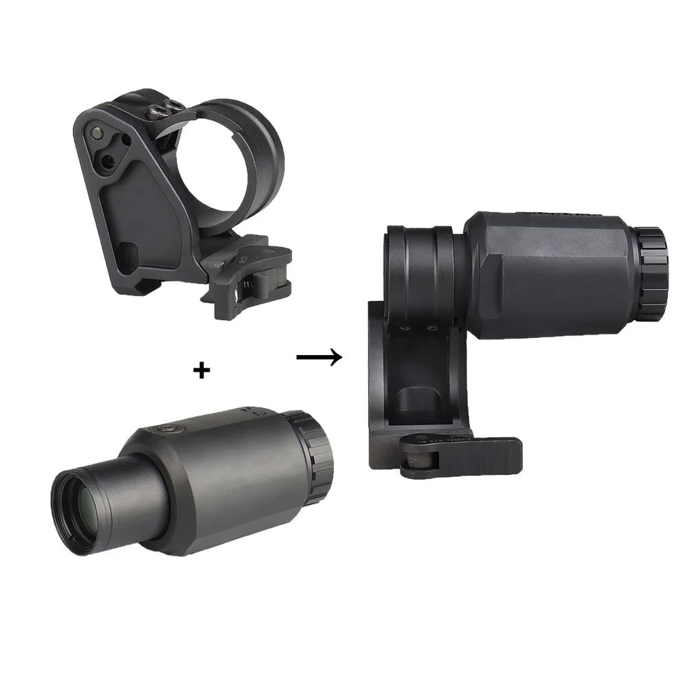 Mira telescópica para rifle caza con monocular y montaje elevador - imagen 3