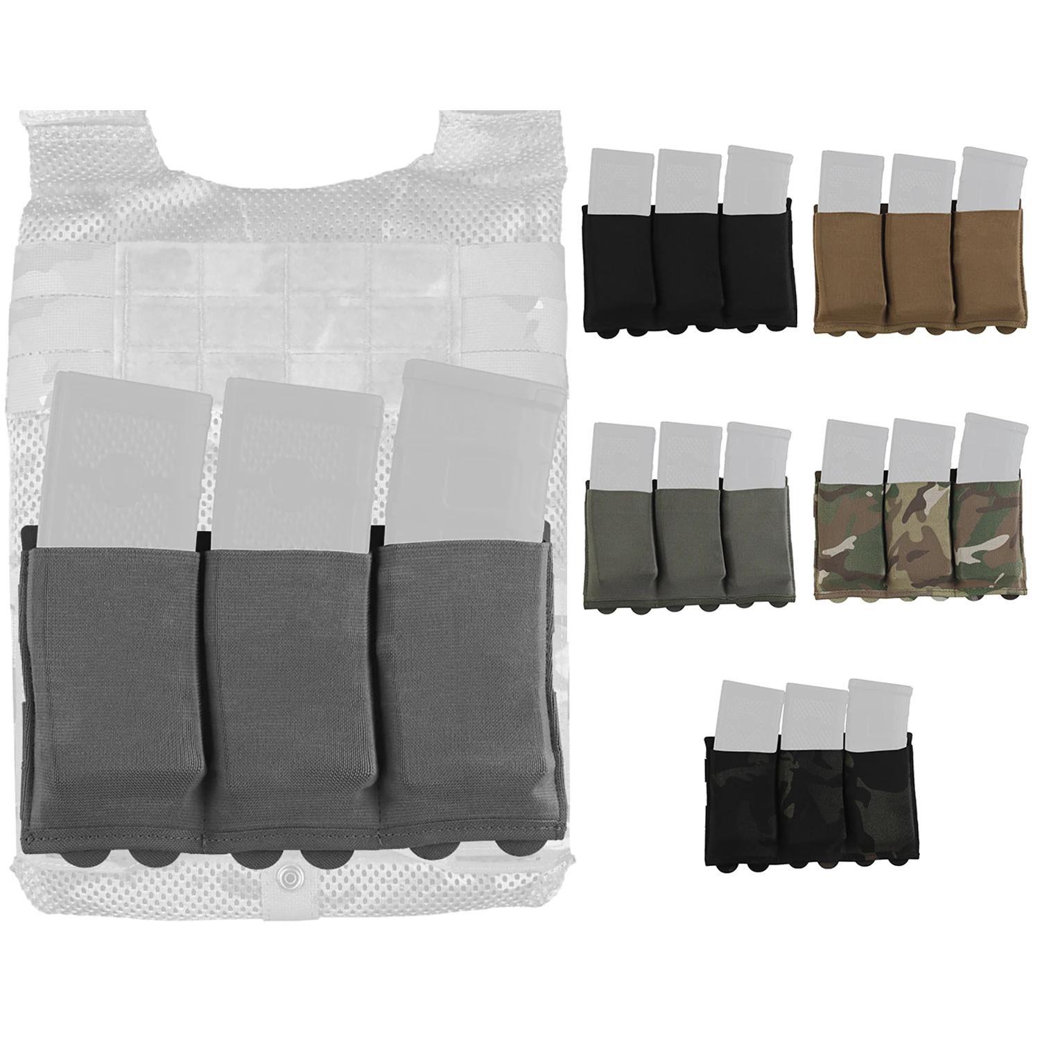 Funda porta cargadores MOLLE para AR-15 y AK