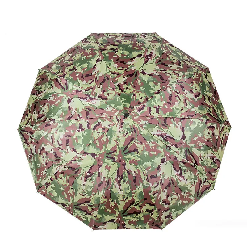 Paraguas táctico camuflaje plegable automático para lluvia - imagen 2