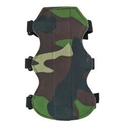 Protector de brazo tiro con arco camuflaje ajustable con correas