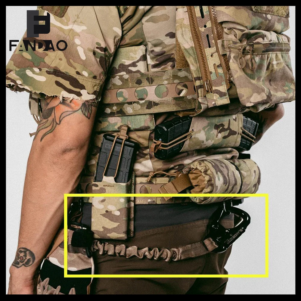 Arnés táctico de paracaidismo con doble hebilla de seguridad - imagen 2