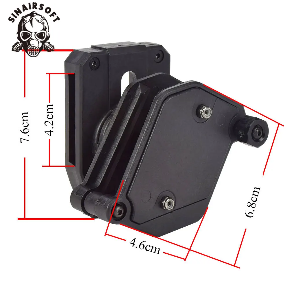 Portacargador Táctico IPSC Multiángulo para Pistola