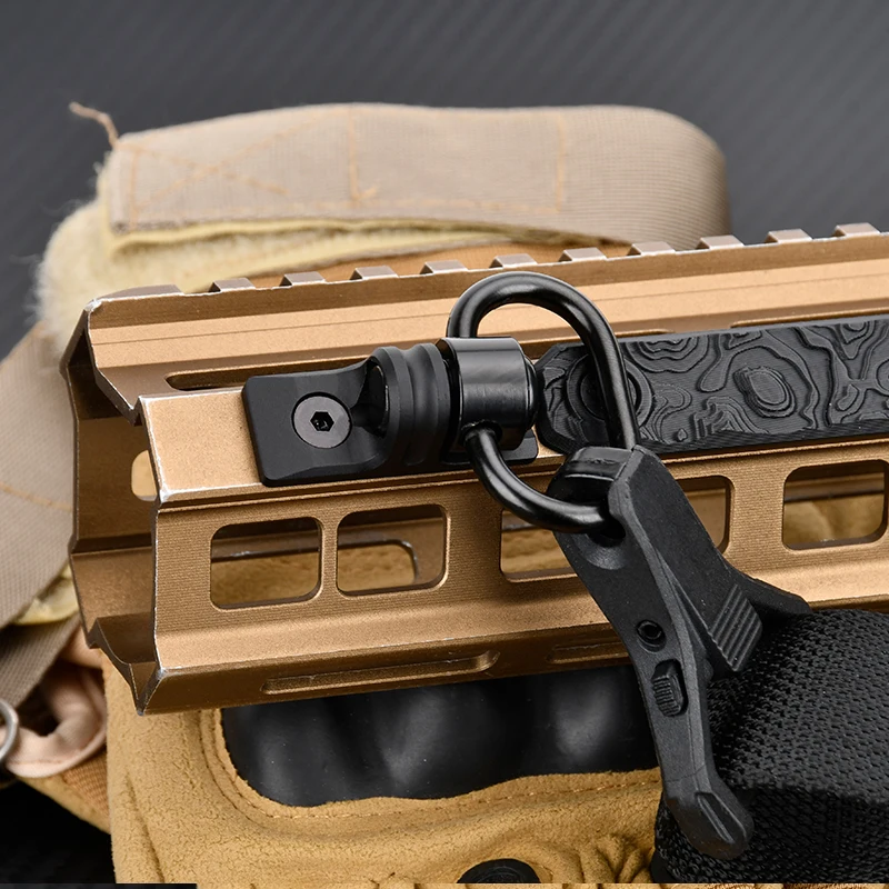Hebilla QD Giratoria Táctica para MLOK – Montaje Correas Ajustables - imagen 2