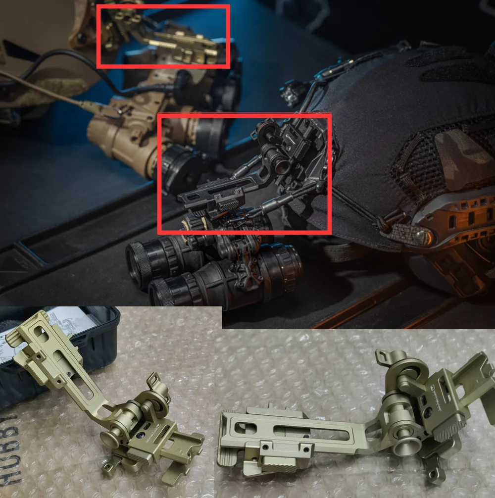 Soporte NVG ultraligero abatible multifunción para visor nocturno - imagen 2