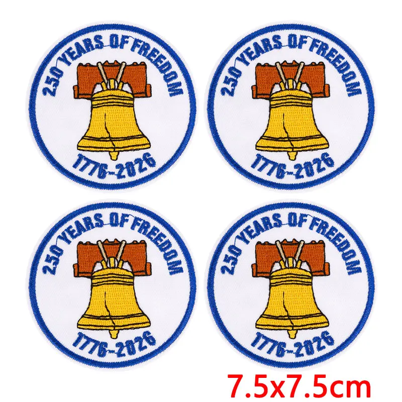 Parche termoadhesivo bandera de EE. UU. para ropa y accesorios