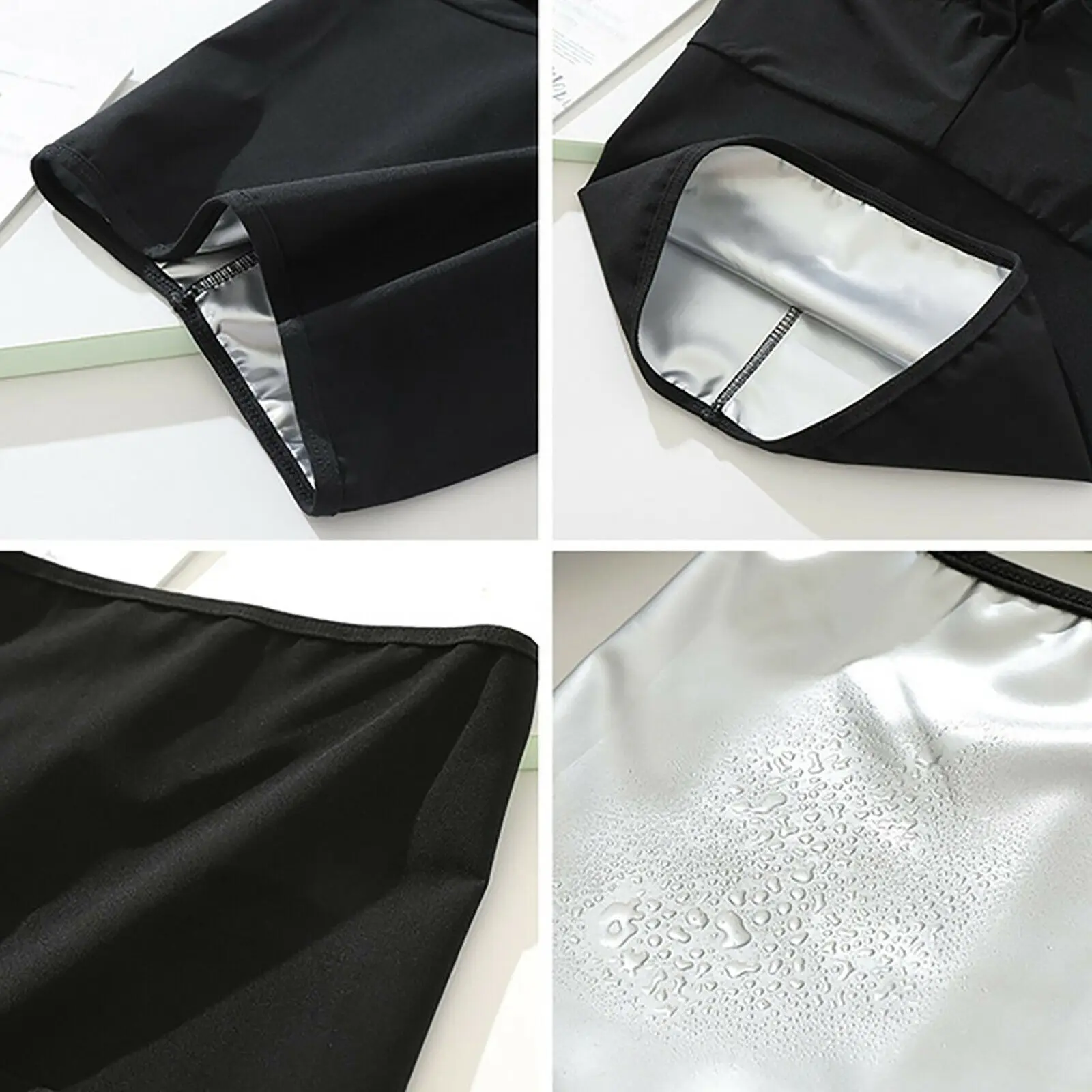 Pantalones cortos ajustados mujer vista posterior