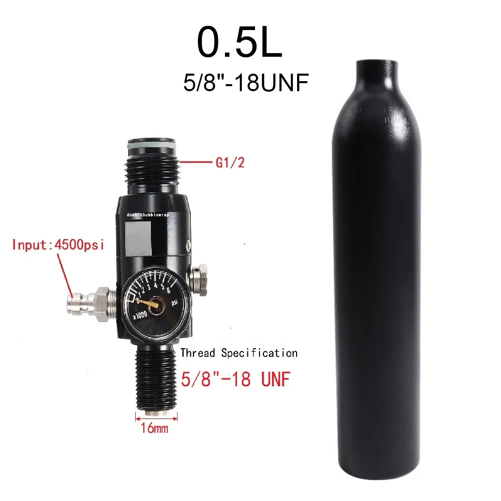 Botella HPA de aluminio para Airsoft y Paintball - imagen 2