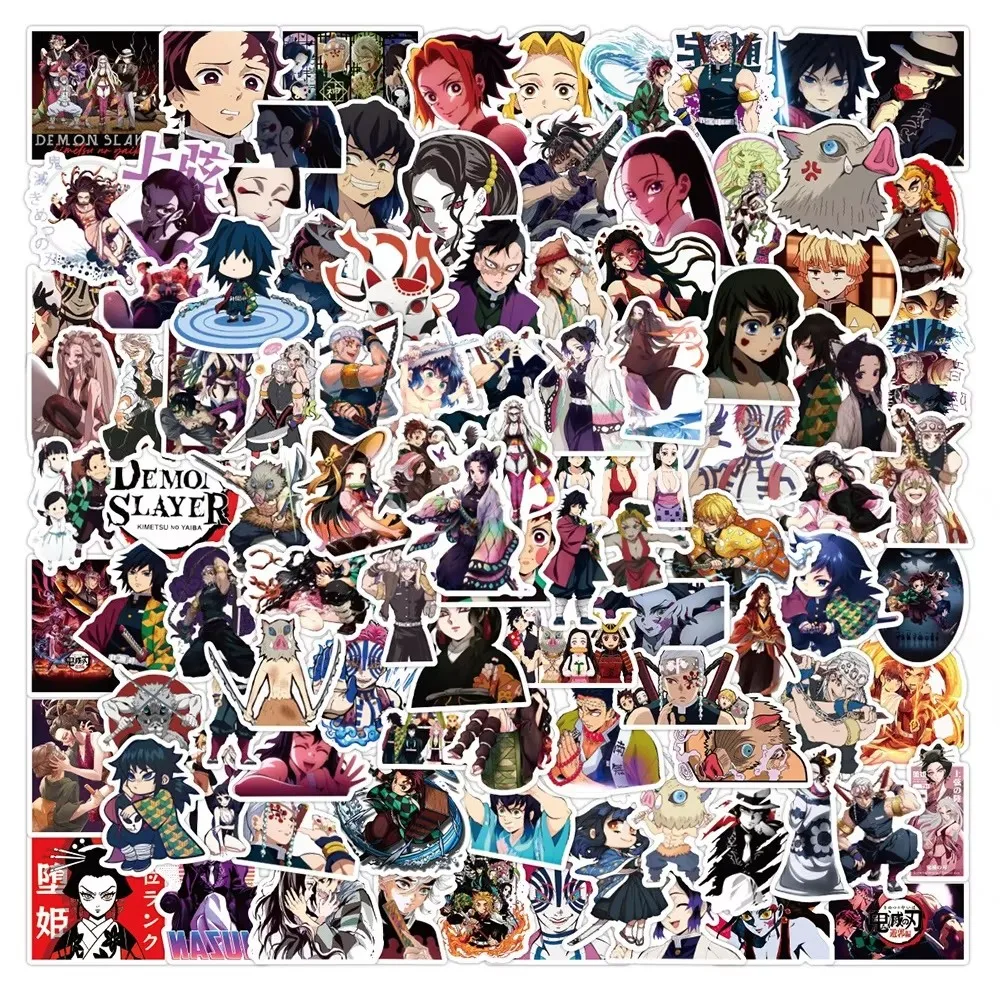 Demon Slayer pegatinas vinilo anime estilo graffiti para portátil - imagen 5