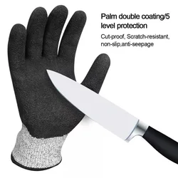 Guantes anticorte nitrilo nivel 5 SGS – Protección laboral