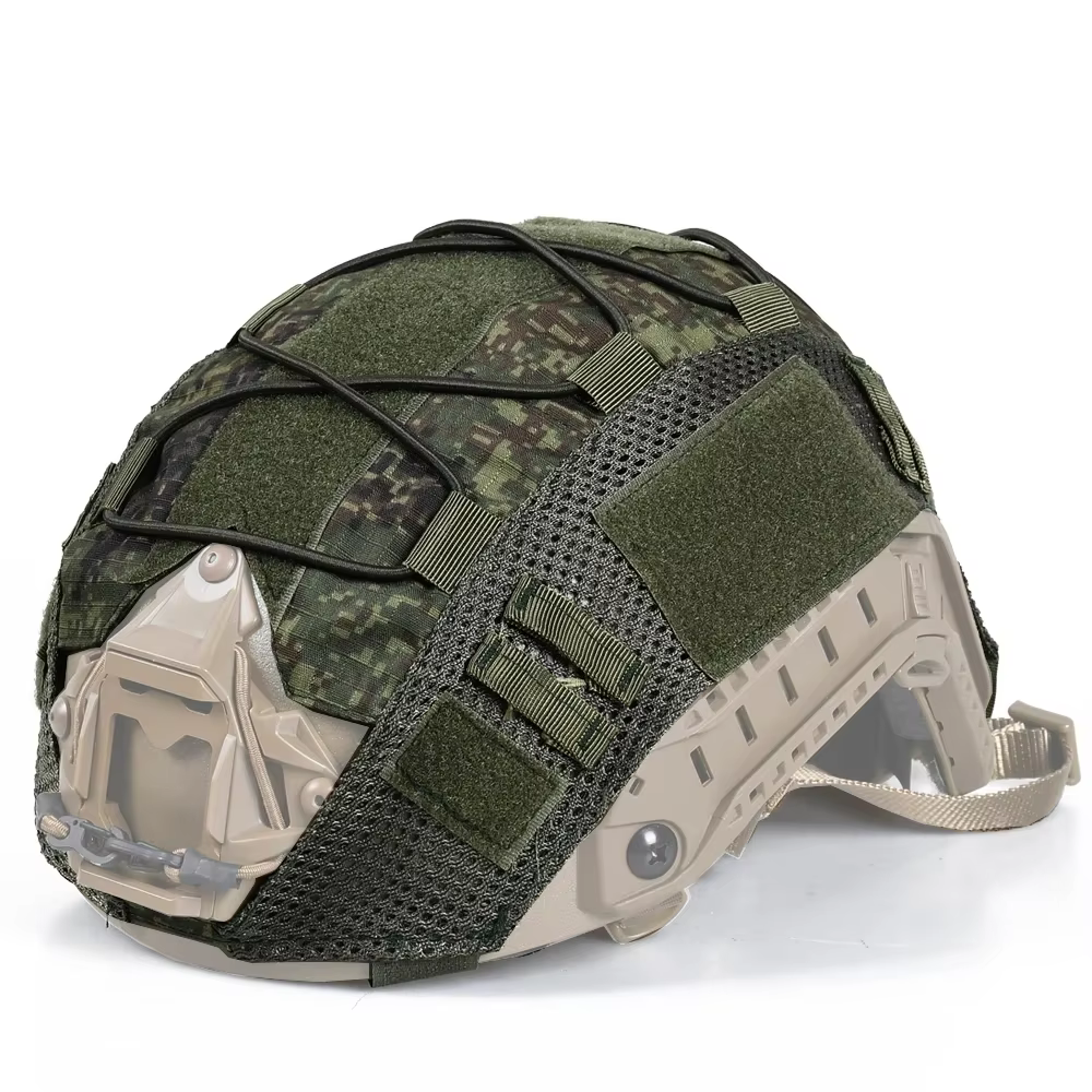 Funda para casco militar táctica con cordón elástico ajustable
