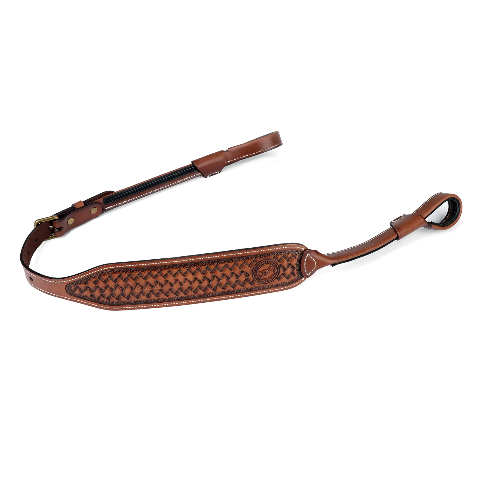 Tourbon Bandolera rifle cuero – Correa táctica regulable vintage - imagen 2