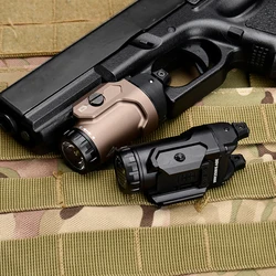 WADSN Linterna táctica para pistola con riel Picatinny