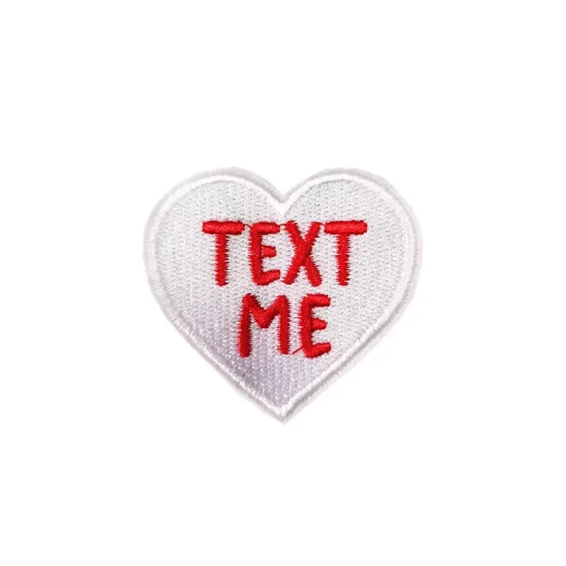 Cutie Parche termoadhesivo bordado corazón XOXO para camisetas - imagen 5